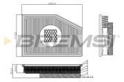 FA1117 Vzduchový filter BREMSI