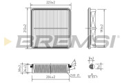 FA1118 Vzduchový filter BREMSI