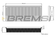 FA1122 Vzduchový filter BREMSI