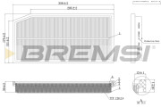 FA1124 Vzduchový filter BREMSI