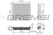 FA1126 Vzduchový filter BREMSI