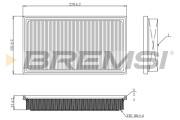 FA1127 Vzduchový filter BREMSI