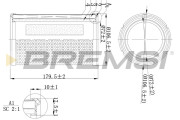 FA1138 Vzduchový filter BREMSI