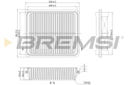 FA1146 Vzduchový filter BREMSI