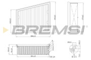 FA1151 Vzduchový filter BREMSI