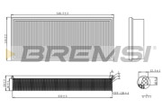 FA1156 Vzduchový filter BREMSI