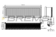 FA1160 Vzduchový filter BREMSI