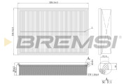 FA1161 Vzduchový filter BREMSI