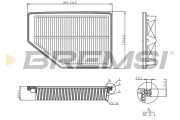 FA1190 Vzduchový filter BREMSI