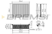 FA1194 Vzduchový filter BREMSI