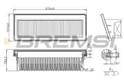 FA1198 Vzduchový filter BREMSI