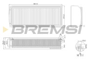 FA1205 Vzduchový filter BREMSI