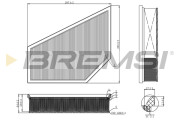FA1215 Vzduchový filter BREMSI