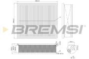 FA1216 Vzduchový filter BREMSI