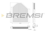 FA1149 Vzduchový filter BREMSI
