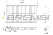 FA1222 Vzduchový filter BREMSI