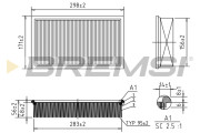 FA1223 Vzduchový filter BREMSI