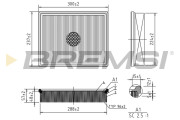 FA1224 Vzduchový filter BREMSI