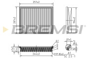 FA1226 Vzduchový filter BREMSI