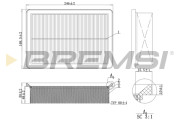 FA1227 Vzduchový filter BREMSI
