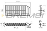 FA1235 Vzduchový filter BREMSI