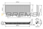 FA1172 Vzduchový filter BREMSI