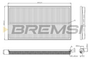 FA1244 Vzduchový filter BREMSI