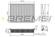 FA1246 Vzduchový filter BREMSI