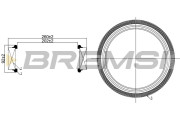 FA1259 Vzduchový filter BREMSI
