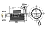 FA1260 Vzduchový filter BREMSI
