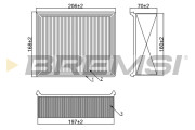 FA1262 Vzduchový filter BREMSI