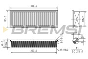 FA1265 Vzduchový filter BREMSI