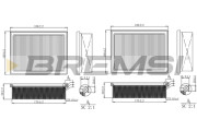 FA1270 Vzduchový filter BREMSI