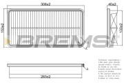 FA1273 Vzduchový filter BREMSI