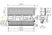 FA1277 Vzduchový filter BREMSI