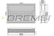 FA1358 Vzduchový filter BREMSI