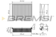 FA1360 Vzduchový filter BREMSI