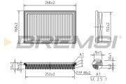FA1363 Vzduchový filter BREMSI