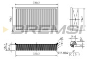 FA1370 Vzduchový filter BREMSI