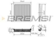 FA1384 Vzduchový filter BREMSI