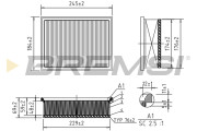 FA1571 Vzduchový filter BREMSI