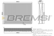 FA1256 Vzduchový filter BREMSI