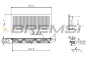 FA1576 Vzduchový filter BREMSI