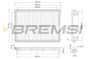 FA1589 Vzduchový filter BREMSI
