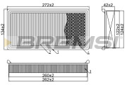 FA1595 Vzduchový filter BREMSI
