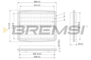FA1602 Vzduchový filter BREMSI
