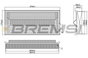 FA1611 Vzduchový filter BREMSI