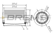FA1612 Vzduchový filter BREMSI