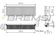 FA1616 Vzduchový filter BREMSI