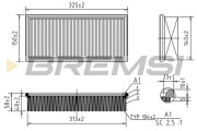 FA1624 Vzduchový filter BREMSI